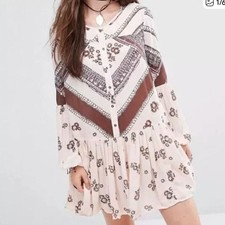 Free People From Your Heart Mini Dress S