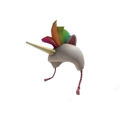 Robl0x | Rainbow Unicorn Beanie Hat Knitted Yarn Series 2 - RARE Toy Code
