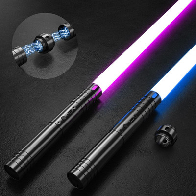 2 Pack Light Saber, 15 Colors and 4 Modes Light up Light Saber for Dueling, 2-In