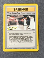 Vermillion City Gym 120/132 Gym Heroes Common Pokemon Karte WOTC Vintage
