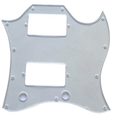 Pickguard For Gibson SG Standard Full Face Style Guitar 1-Ply-CLEAR TRANSPARENT