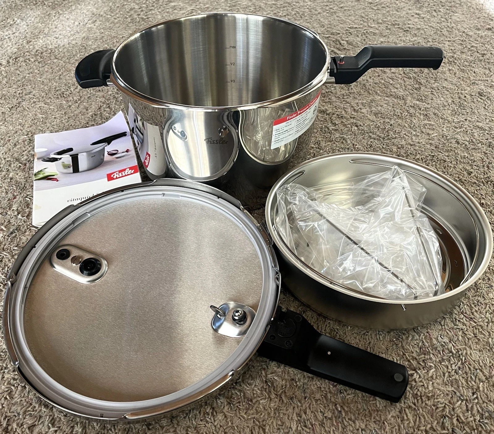 Fissler 6.0L Vitavit Stainless Steel Pressure Cooker 18 10 Made In Germany EUC
Opens in a new window