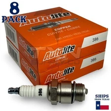 8 Pack Autolite 386 Copper Core Spark Plugs ps