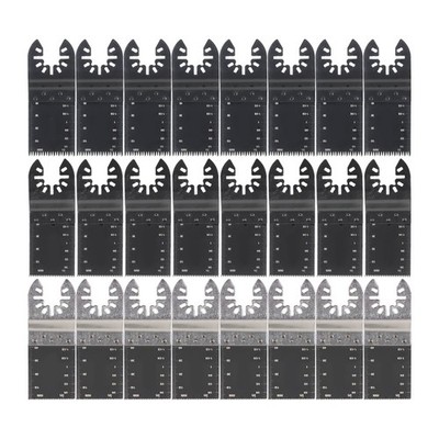 48PCS Metal Wood Universal Oscillating Multitool Quick Release Saw Blades Kit