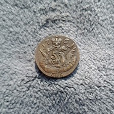 Moneta 5 Kopeks 1761 Russia Elisabetta I modello rame