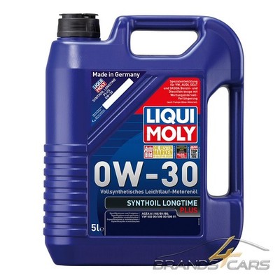 5 L LITER LIQUI MOLY SYNTHOIL LONGTIME PLUS 0W-30 MOTOR-ÖL MOTOREN-ÖL 32053835