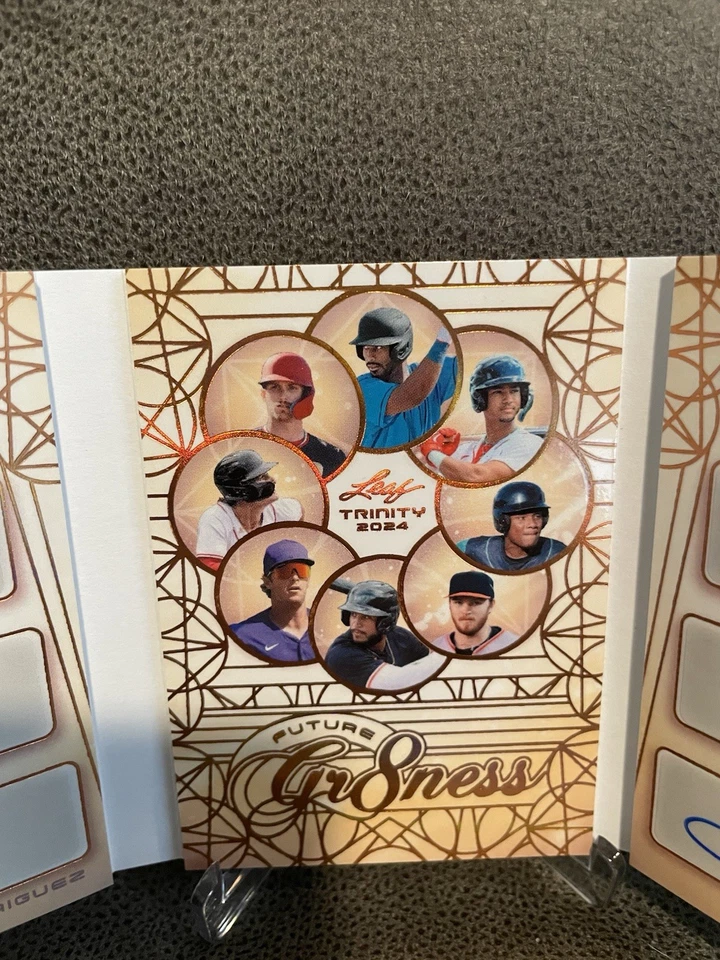 🔥Anthony 2024 Leaf Trinity Future Gr8tness 8 RC/Prospects Autos Booklet SP /25 - Imagem 3 de 4