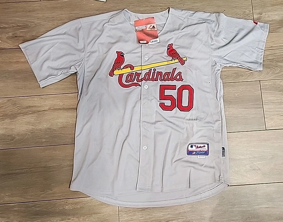 Adam Wainwright Signed Autographed Gray Authentics St Louis Cardinals Jersey  - Image 3 of 4