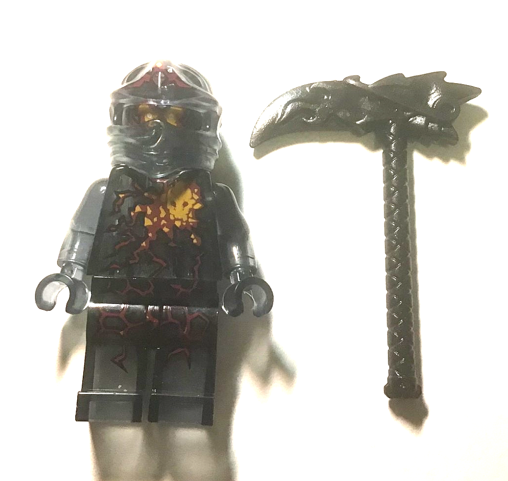 LEGO Ninjago Custom NRG Cole Translucent Black Minifigure with
