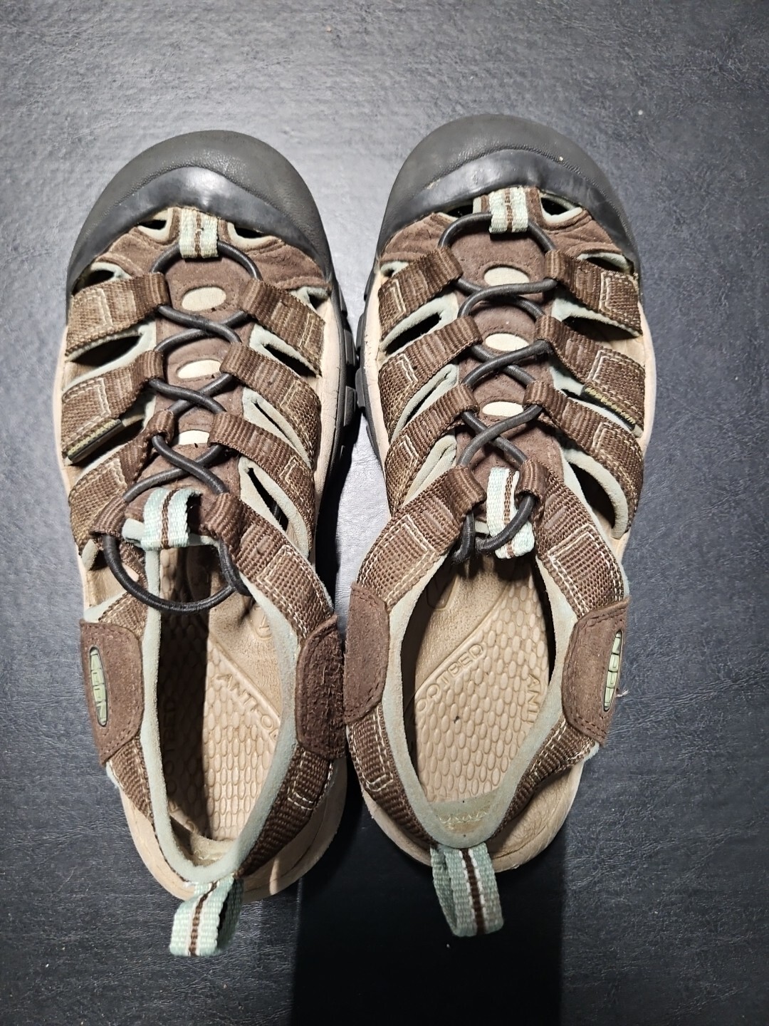 Sandali da trekking KEEN donna Newport H2 marrone blu chiaro scarpe da acqua taglia 7 5