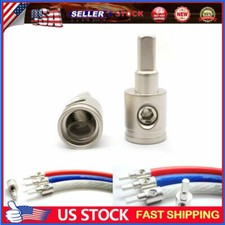 2x 1/0 Gauge to 4 Gauge Pin 0 AWG Power Ground Wire Reducer Silver Car Audiopz