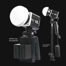 SHUNYI 60W Portable Led Video COB Light 2800K-6800K Outdoor Photography Light