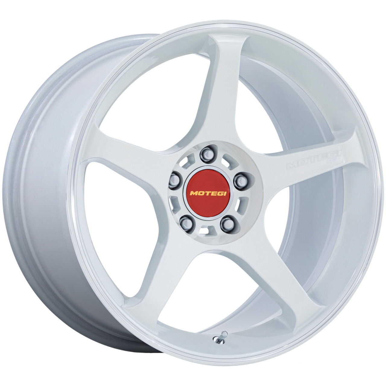 18x8.5 +22 Motegi MR159 Battle V 5x4.5 Matsuri White Pearl Lip Wheels (Set of 4)