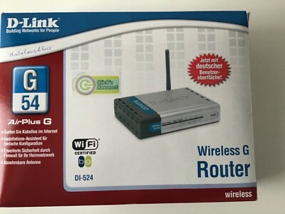D-Link 54 4 10/100 Wireless G Router (DI-524)