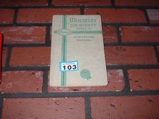 WOLSELEY SIX NINETY DRIVERS HANDBOOK / OWNERS MANUAL.1956