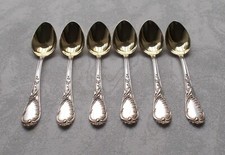 Rare Set 6 Cuillère à Mokka Rococo Style De 800er Argent De Koch&bergfeld