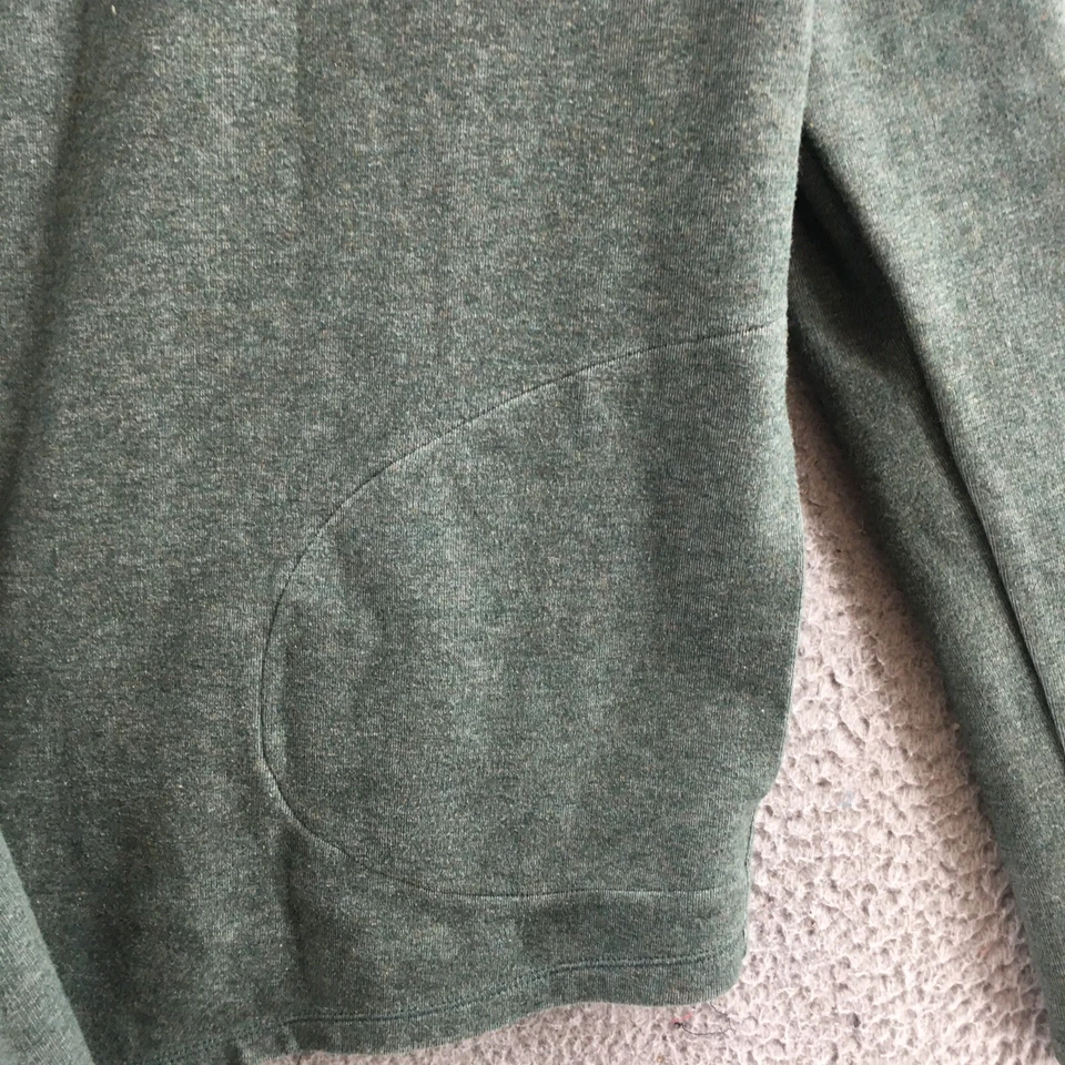 Cárdigan suéter Under Armour para mujer MD verde manga larga frente abierto con capucha Foto 4 de 4