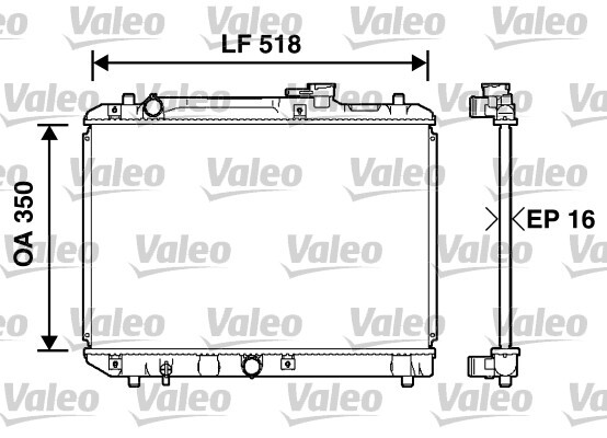 Radiateur Valeo 732750 pour remplacer une pièce de refroidissement moteur usée