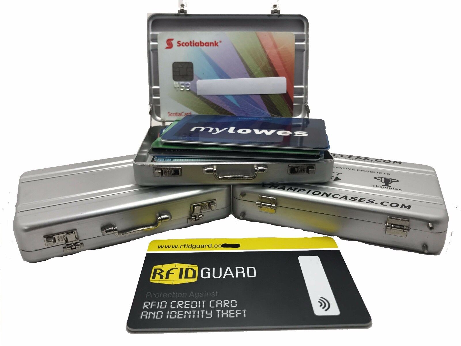 Aluminum RFID Blocking Credit Card Case Wallet