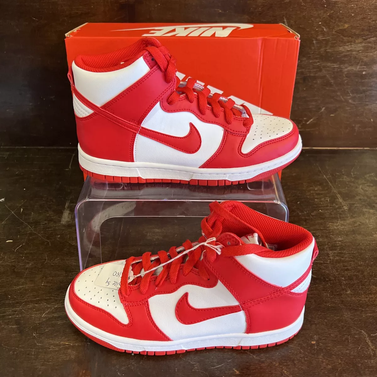 Size 6Y - Nike Dunk High Championship White Red