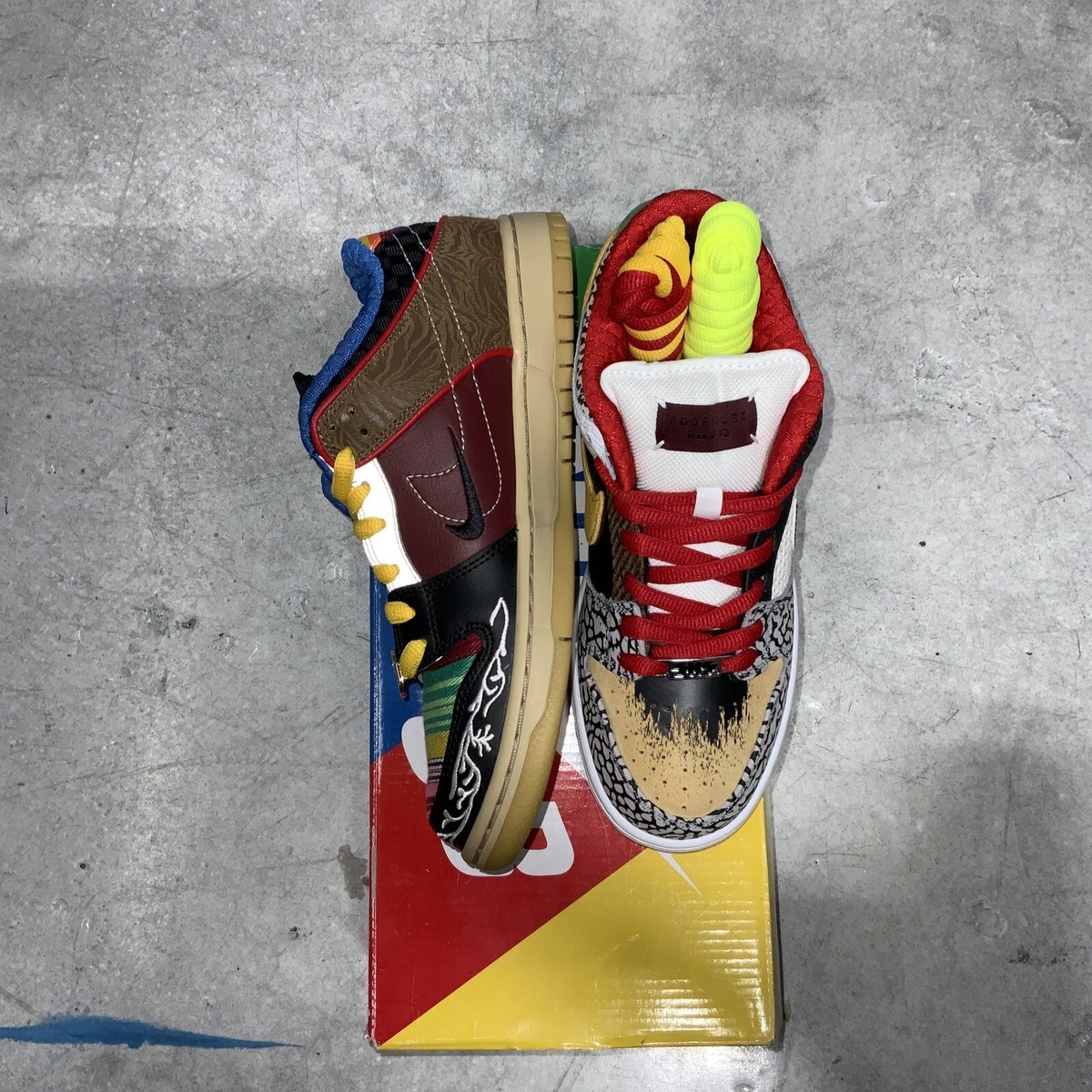 NIKE SB DUNK LOW WHAT THE P-ROD PAUL RODRIGUEZ Sz 7.5 100 NIKE SB DUNK LOW WHAT THE P-ROD PAUL RODRIGUEZ Sz 7.5 100