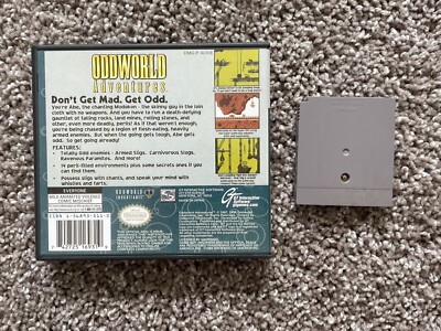 Oddworld Adventures (Nintendo Game Boy, 1998) With Case