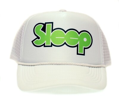 Cappello Camionista Regolabile Con Fascia "Sleep" - Stile Rock/stoner, Colori Vivaci, Per Adulti