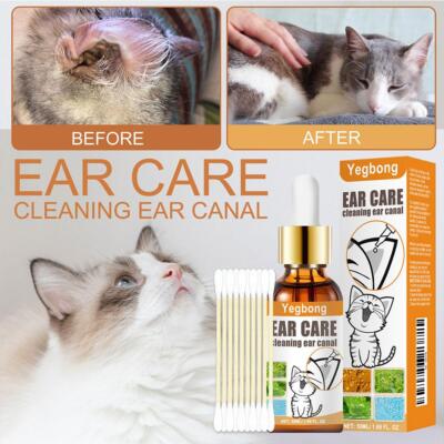Pet Ear Cleaner, 50ml Ear Infection Treatment For Dog Anti Cat Ear Pet T0Q6 QXV.