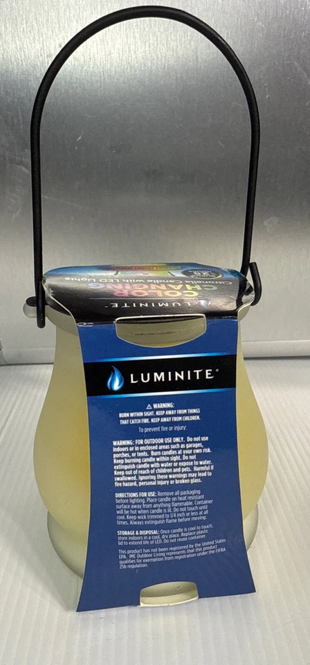 Citronella Candles Color Changing Luminite LED Lights BurnsUp To 25 Hours.7.1 OZ - Image 3 of 4
