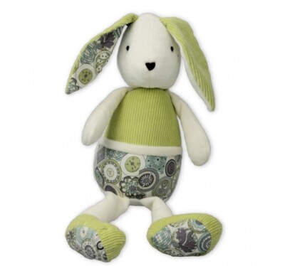 Inware Hase grün sitzend 20 cm groß Kuscheltier Plüschtier Stofftier 7844