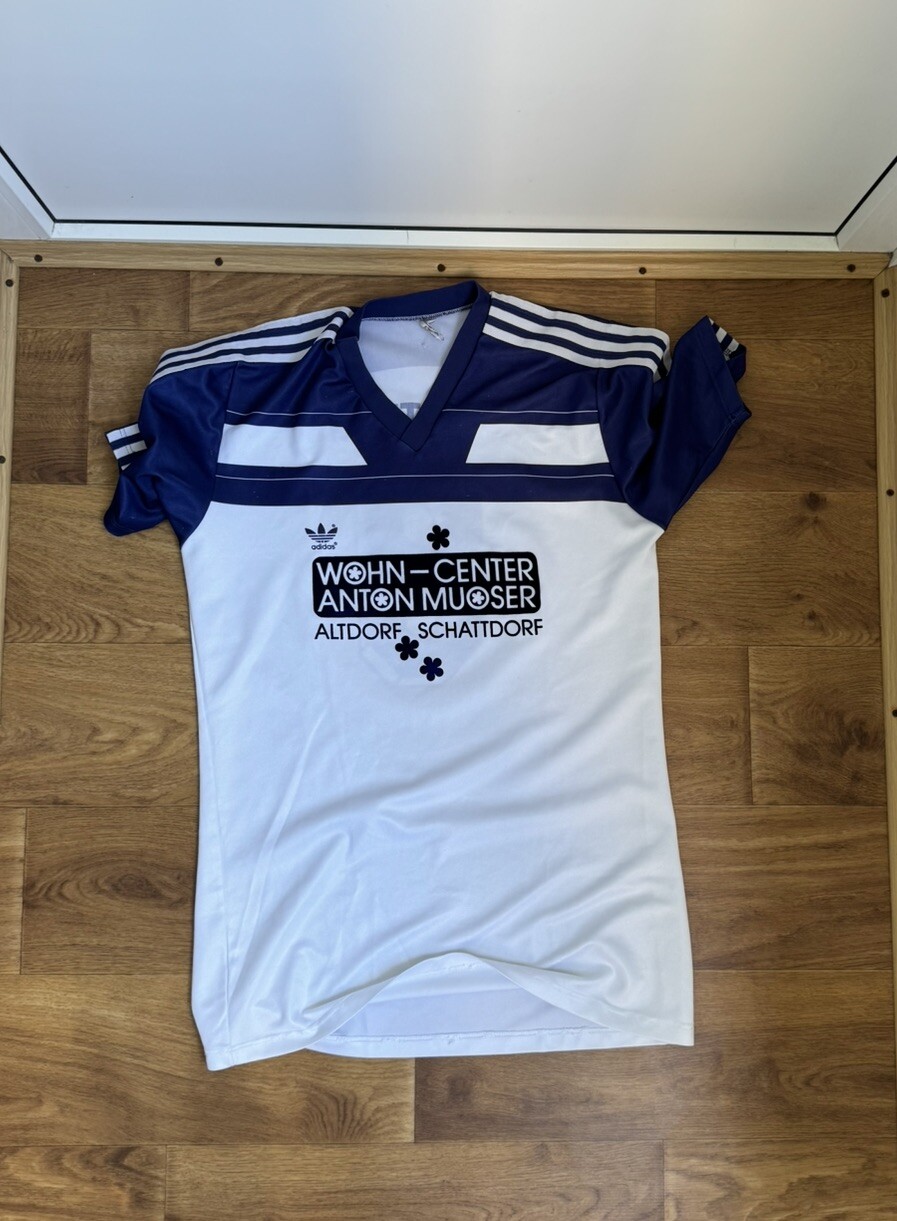 ADIDAS VINTAGE 1970/1980 MADE IN WEST GERMANY SOCCER JERSEY S block core