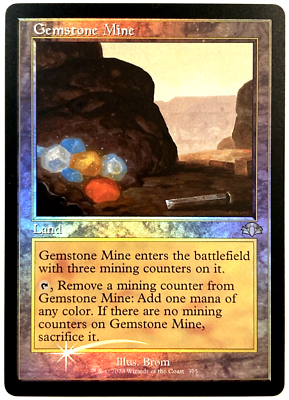 MTG Gemstone Mine *RETRO FRAME FOIL* Dominaria Remastered 395 NM