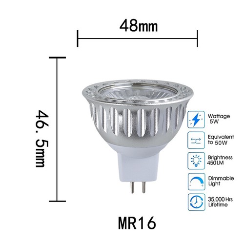 Dimmable Dc24v Led Spotlight 5w Light Bulbs Lamp Cob Spot Lights 36/degree Beam - Picture 25 of 25