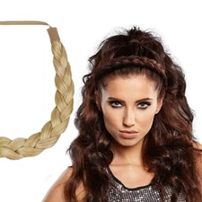 Milano Collection Premium Braided Head Hairband 1/2" Thick Headband Medium Blond