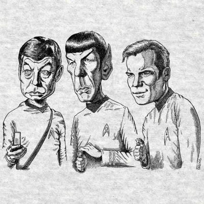 STAR TREK! CAPTAIN KIRK! SPOCK 1st MATE! & BONES, DOCTOR! NICE! F1 | eBay