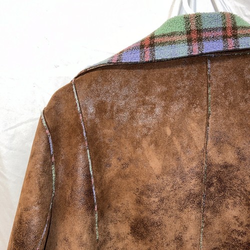 Orvis Women’s Sz Med Fleece Lined Brown Shearling Long Jacket Rancher Western - Picture 17 of 22