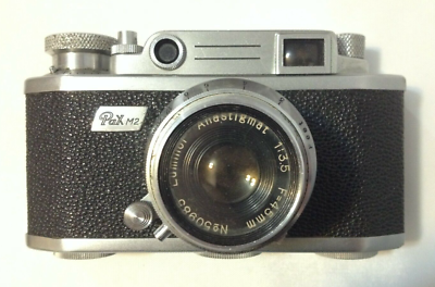 PAX M2 35mm Camera w/ Luminor Anastigmat 1:3.5 f45mm Lense Leather