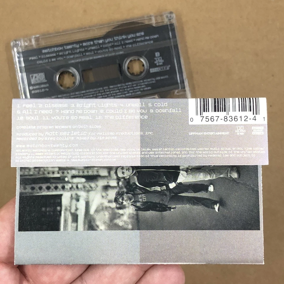 MATCHBOX TWENTY Cassette Tape Rock Pop MORE THAN YOU THINK YOU ARE USA RELEASE Foto 4 de 4