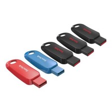 LOT 5x SanDisk Cruzer Snap USB 2.0 Flash Drive 32GB SDCZ62-032G