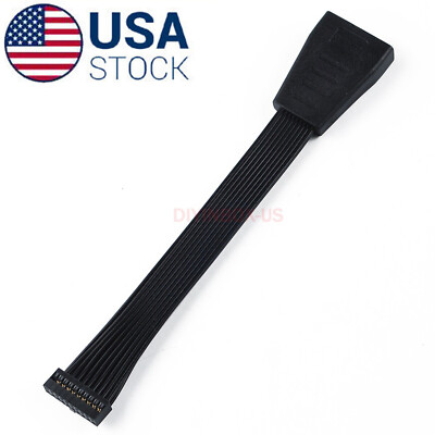  Mainboard USB 3.0 19Pin Male to 20Pin Female Extension Conversion Cable for PC