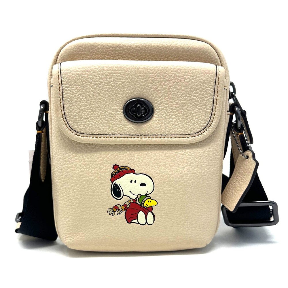 Coach X Peanuts Heritage Crossbody With Snoopy Motif Ivory Multi CE613