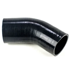 2.5" to 2.75 inch 45 Degree Elbow Silicone Reducer Coupler Intake Pipe Black