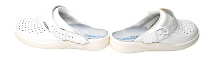 Abeba Clog 5007 the original Berufsschuh-Clog,Glattleder, weiß, perforiert,36 EU