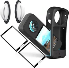 Sticky Lens Guard Set Silicone Case Screen Protector for Insta360 X3 X 3 Accesso