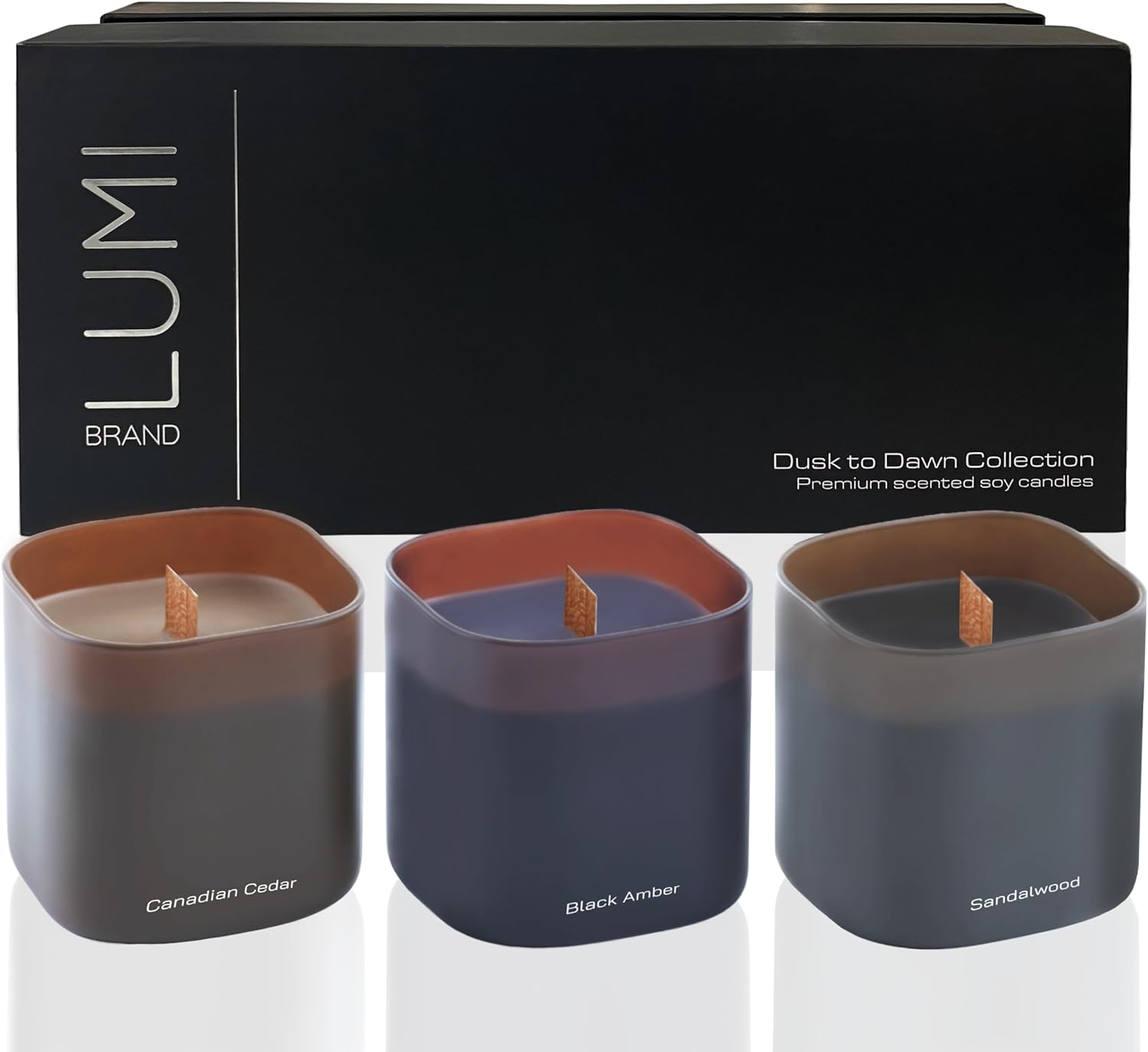 Set of 3 Scented Soy Candles Gift Set | Fall Collection | 3 Scented Candles - Ca