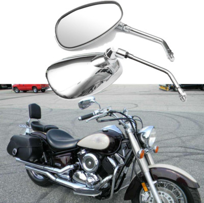 For Yamaha V Star 1300 1100 950 650 250 Motorcycle Rear View Side Mirrors Chrome