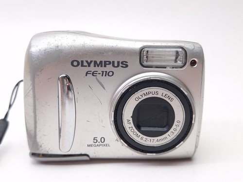 Appareil photo numérique compact 5 mégapixels Olympus FE-110 argent *LIRE* - Photo 9 sur 12
