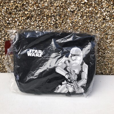 OFFIZIELLE EUROMIC SCHWARZE STAR WARS UMHÄNGETASCHE/SCHULTER STORMTROOPER DESIGN NEU
