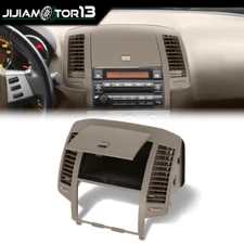 Fit For 05-06 Altima Storage Cubby Center Dash Radio Bezel AC Vents Brown Nissan