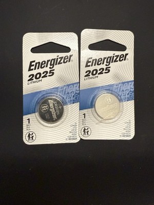 Energizer CR2025 Batteries (2-Pack), 3V Lithium Coin Batteries 